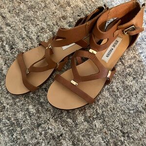 Steve Madden Brown Strappy Sandals